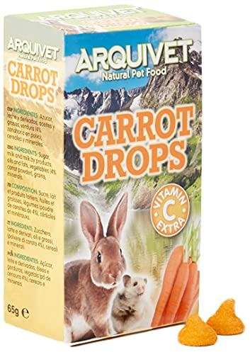 Arquivet Morotdroppar - Snacks för gnagare - 65 g