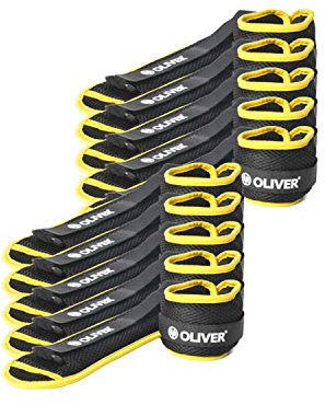 Oliver Manchettes de poids 0,5–0,75–1 – 1,5–2 kg | pour de pied et de main Articulations – Course De Manchette Gelb - 10 Paar à 0,5 kg