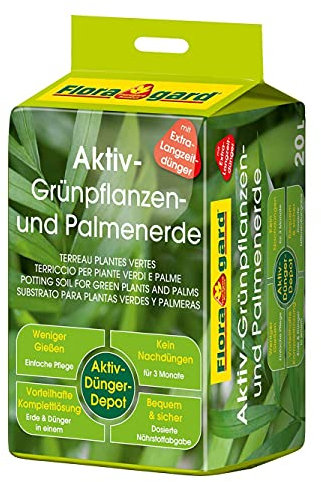 Floragard Aktiv Grünpflanzen & Palmenerde, 20L (1x20L)