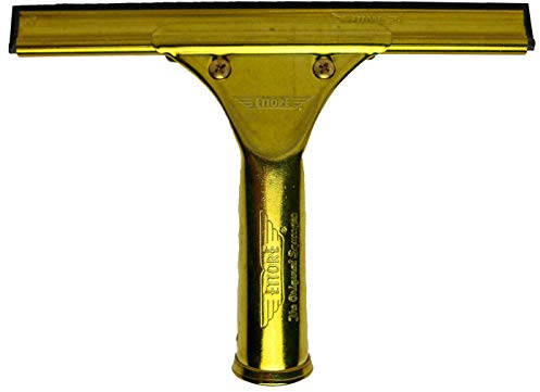Ettore 10008 ProSeries Brass Squeegee, 8-Inch, Gold