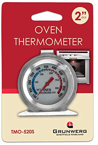 Grunwerg TMO-520S Thermometer, Stainless Steel, Silver