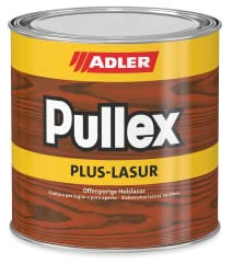 ADLER Pullex Plus-Lasur - Holzlasur Außen Farblos - Universell einsetzbare & aromatenfreie Holzschutzlasur als perfekter UV- & Wetterschutz - 750 ml Eiche/Braun