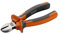 Alyco - Pince Coupante Diagonale HR DIN 5749 CR-V Acier 160 mm Avec Manche Bimatière, Orange, 160-170555