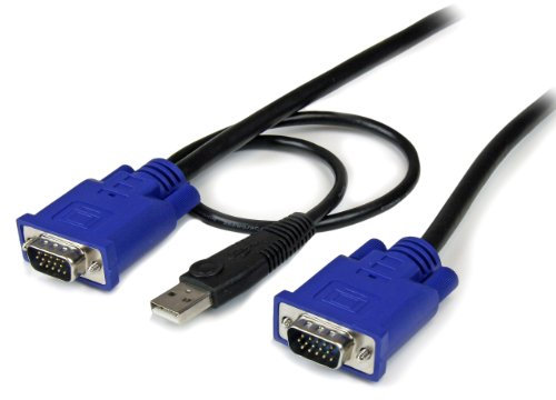 StarTech.com Câble pour Switch KVM VGA avec USB 2 en 1 - 3m - 1x USB Mâle - 2x VGA Mâle (SVECONUS10)