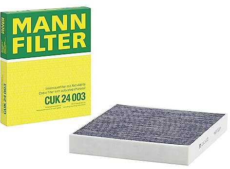 MANN-FILTER CUK 24 003 Innenraumfilter/Kabinenluftfilter - Pollenfilter mit Aktivkohle - für Pkw + Transporter