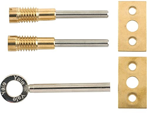 Yale Locks 8013 Dual Screw Window Lock Brass Finish (2 Pack)