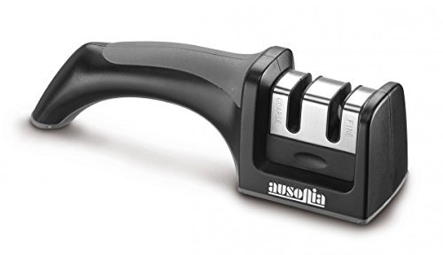 Ausonia - Affilacoltelli professionale affilatore professionale per rifare in modo semplice il filo ai coltelli che non tagliano piu'