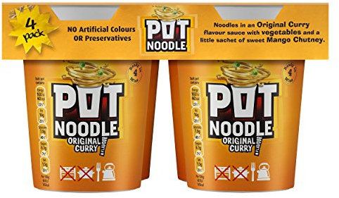 Pot Noodle Original Curry 4 Pack