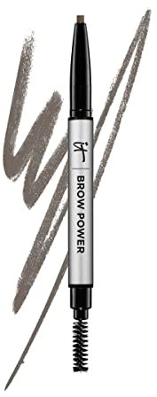 IT Cosmetics Brow Power Perfector, 5-in-1 Powder Gel Pencil, Shade: Universal Taupe