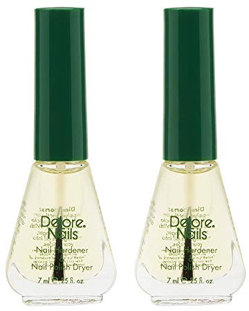 Delore for Nails Organic Nail Hardener and Nail Polish Dryer, .25-Ounce (Pack of 2) by Delore for Nails