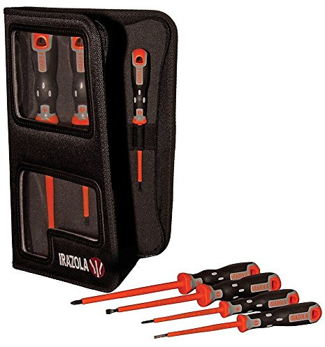 Irazola 7pc Insulated Tekno+ Plus Aislo Screwdriver Set with Carry Case - Rated to EN60900 1000V AC