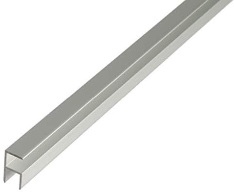 Alberts 030845 Hörnprofil | självlåsande | aluminium, silverfärgad anodisering | 1000 x 19,5 x 38,9 mm
