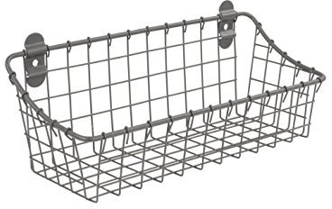 Spectrum Diversified Vintage Cabinet & Wall Mount Basket, Small, Industrial Gray