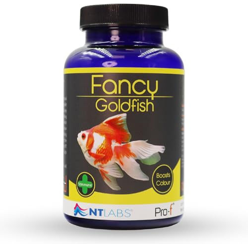 NT Labs Pro-f Fancy Goldfish, Fancy Goldfish Food, Aquarium Fish Food, Slow Sinking Pellet, Nutritious Fish Feed (130g)