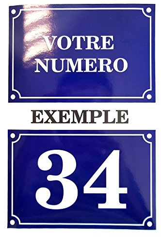 Akachafactory Autocollant Sticker Numero de Rue Boite aux a Lettre Plaque Personnalisable