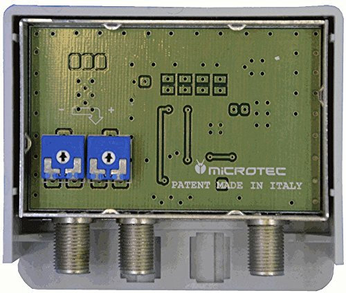 Amplificatore da palo, 2 ingressi UHF, guadagno 32 dB, per zone con segnale medio-debole