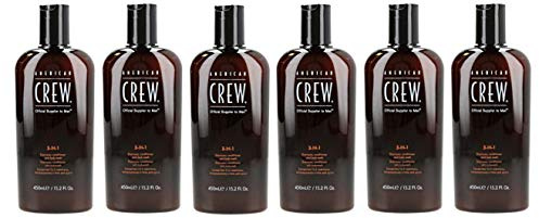 6er American Crew Classic 3 in 1 Shampoo Conditioner Body Wash 450 ml