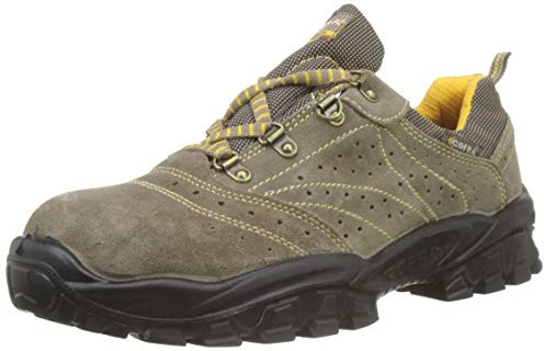 Cofra New Nilo S1 P SRC, Zapatos de Seguridad, Beige/Amarillo, 41