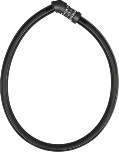 ABUS Serratura a cavo 4408C - serratura a combinazione - cavo in acciaio lungo 65 cm con rivestimento in plastica - livello di sicurezza 2