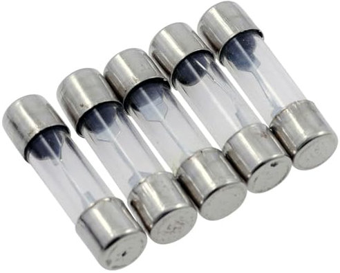 Fusible en verre 25 mm (15 Amp), Lot de 5