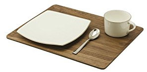 LEGNOART - Garni Vassoio Prima Colazione In Noce Curvato