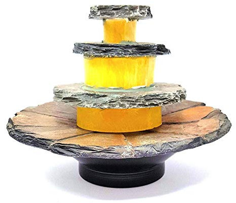 Seliger Schieferbrunnen Ardo, Mehrfarbig, 19 x Ø 22 cm