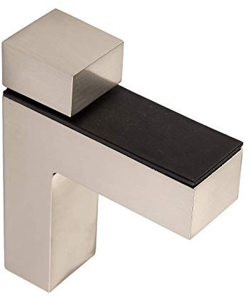 3 Stück SO-TECH® Glasbodenhalter HULK Edelstahloptik Glasbodenträger Bodenträger für Glas- und Holzböden bis max. 45 mm Stärke