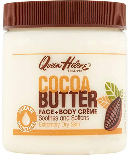 Queen Helene Cocoa Butter Face & Body Cream – Extra Rich Moisturizing Formula for Dry Skin | Softens, Smooths & Restores Radiance | 4.8 oz Jar