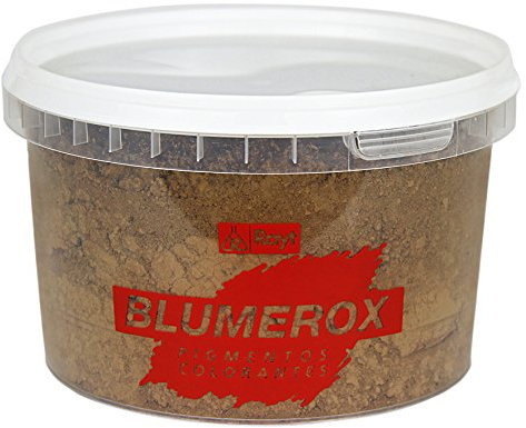 Blumerox 1186-71 Polvere Cemento Bianco o Grigio, Calce e Gesso. Altissimo Potere colorante. Pigmenti di Prima qualità. Colore Marrone Scuro 08, 450gr