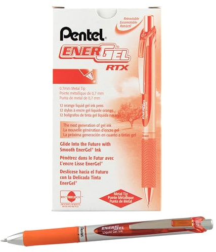 EnerGel BL77-FX 0.7 mm XM Retractable Roller Ball Gel Pen (Pack of 12)