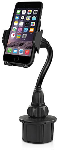 Macally MCUPXL supporto portabicchiere per auto con collo di 10 cm flessibile e regolabile per iPhone, smartphone e telefono cellulare