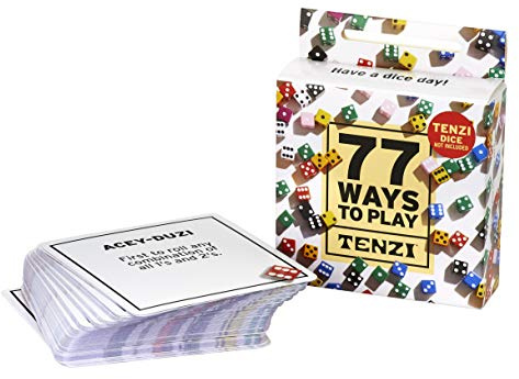 TENZI 77 Ways to Play The Add-on Card Set for the Dice Party Game - Ages 7 to 97