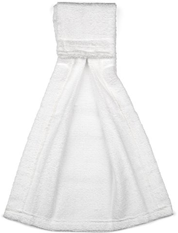 Suddora Football Towel, Pure Cotton Quarterback Football Field Towel with Hook & Loop Closure, Sports Towels for Sweat & Maintaining Grip, Versatile for Gym, Yoga, Youthful, White