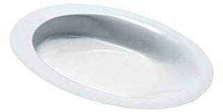 HOMECRAFT Manoy Contoured Plates, Small, High Walled Plate, Scoop Dish with Raised Walls for Users to Scoop Foods onto Utensils, Melamine Plate for Users with Limited Motor Function