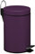 Premier Housewares Poubelle à Pédale de 3 ltr, Bac à Ordures Couleur Violette- Seau Intérieur en Plastique