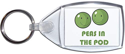 Peas in the Pod - Small Plastic Key Ring