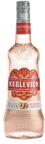 Keglevich, Vodka Pesca, da Frutta Italiana 100%, Senza Coloranti e Senza Aromi Artificiali - Bottiglia da 700 ml