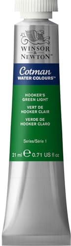 Winsor & Newton 308314 Cotman 21ml Water Colour Tube - Hooker's Green Light