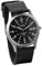 JewelryWe Men's Black Dial Nylon Strap Quartz Wrist Watch