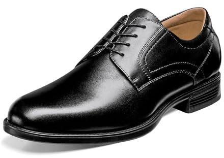 Florsheim mens Medfield Plain Toe Oxford Dress Shoe, Black, 9.5 US