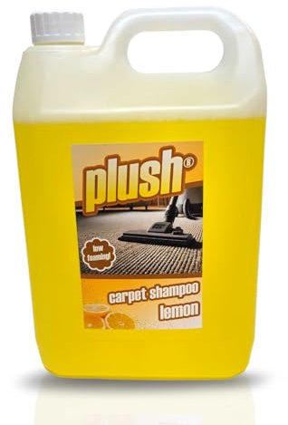 Carpet Shampoo Cleaner & Odour Deodoriser 5L Plush (LEMON)