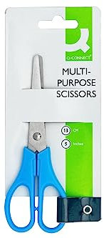 Q-Connect KF01229 Bastelschere - 13 cm, farbig sortiert