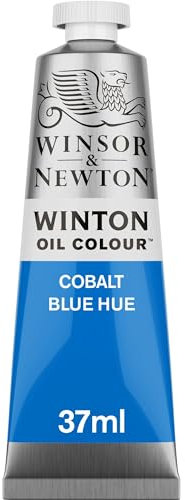 Winsor & Newton 1414179 Winton, feine hochwertige Ölfarbe - 37ml Tube mit gleichmäßiger Konsistenz, Lichtbeständig, hohe Deckkraft, Reich an Farbpigmenten - Kobalt Blau Farbton