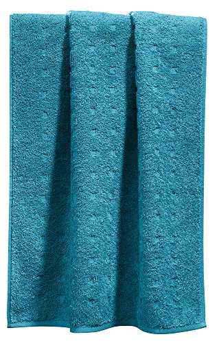 Möve Duschtuch Quadretti Walk-Frottier Petrol Größe 67x140 cm