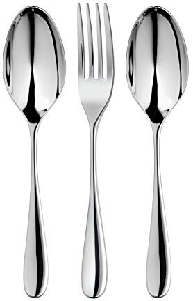 Robert Welch Arden Bright Cutlery Serving Set, 3 Piece. Made from Stainless Steel.