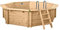 Interline 50700210 - Piscina Fuori Terra e interrata, in Legno, Rotonda, Dimensioni: 4,40 x 1,36 m, Pompa 6 m³, Set Filtro a Sabbia 4 m³
