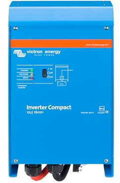 Victron Energy 1600VA 12-Volt 230V AC Reiner Sinus Wechselrichter, Kompakt