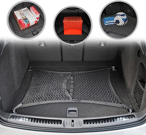 Floor Style Automotive Elastic Trunk Mesh Cargo Net for Porsche Macan 2015-2025 - Premium Trunk Organizers and Storage - Luggage Net for SUV