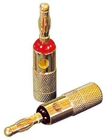 Dynavox Bananenstecker X-4005 2 x rot / 2X schwarz