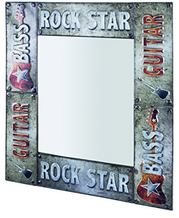 HAKU Spiegel Vintage, Metall - Maße: B 64 cm x H 74 cm x T 3 cm, Style: Industrial